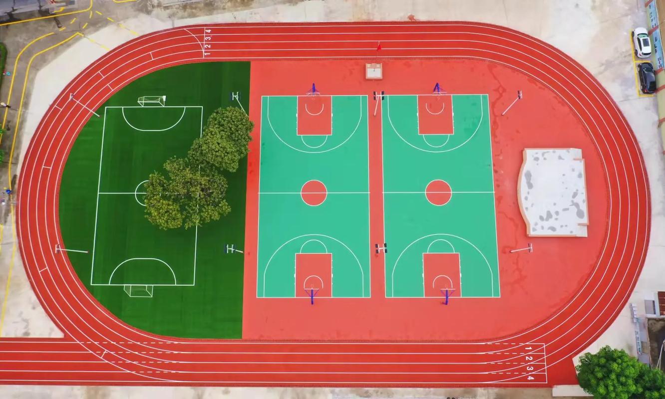齐齐哈尔市学校塑胶跑道篮球场 - 方案